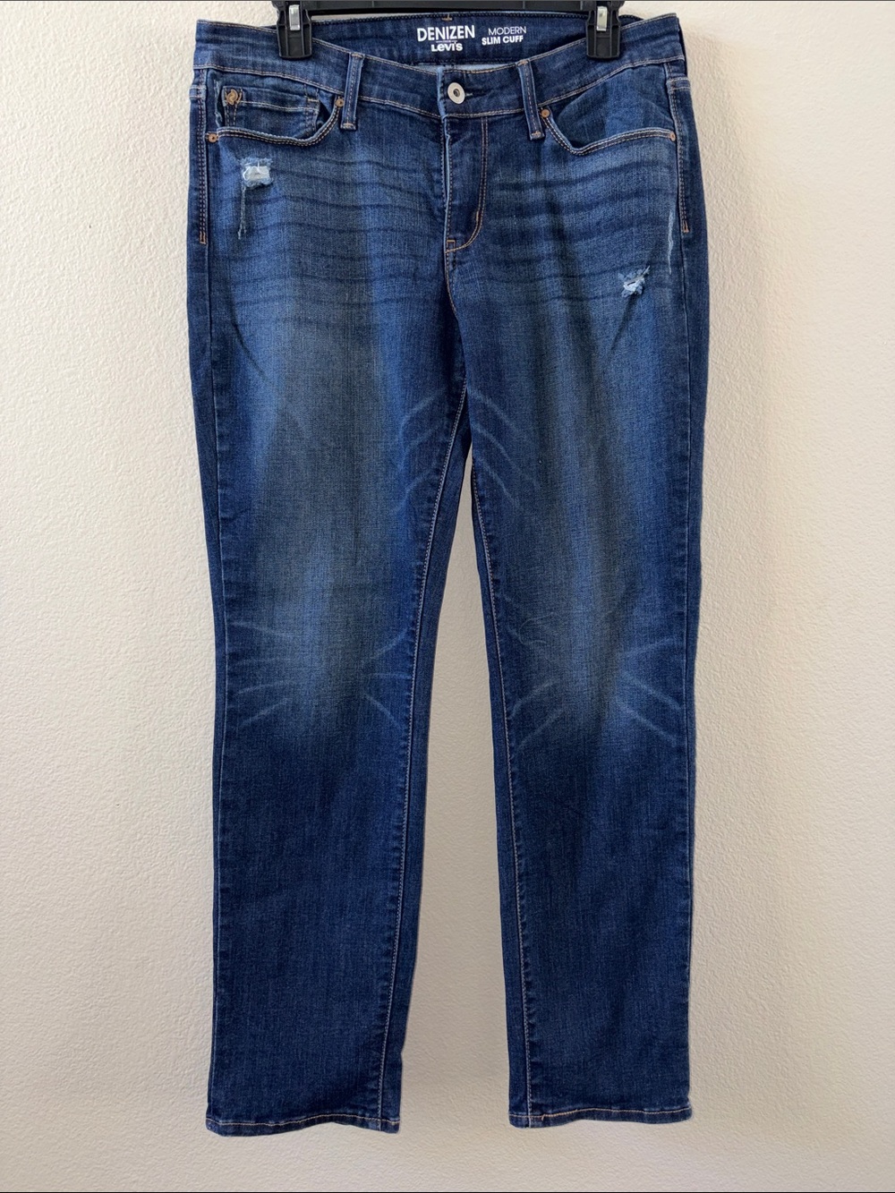 Levi's Denizen Modern Slim Cuff Jeans - Dark Indigo